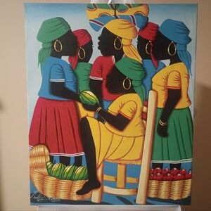 ABSOLUTELY BEAUTIFUL & VIBRANT  ORIGINAL OIL ON CANVAS SIGNED BY ARTIST.